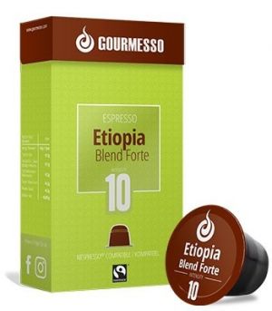 Etiopia Blend Forte Fairtrade, Gourmesso – 10 kapslí pro Nespresso kávovary