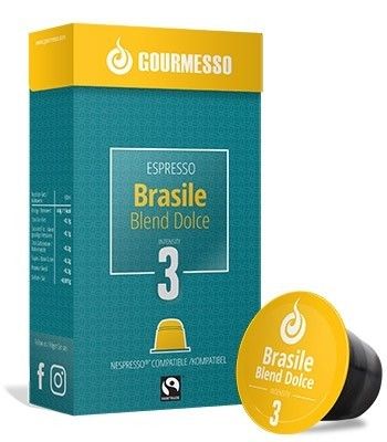 EXPIRACE 05/2022 - Brasile Blend Dolce Fairtrade, Gourmesso – 10 kapslí pro Nespresso kávovary