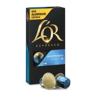 Decaffeinato, L'Or - 10 hliníkových kapslí pro Nespresso kávovary