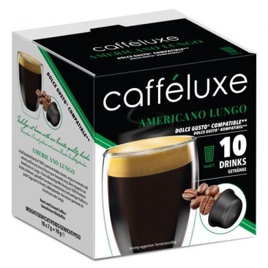 Americano Lungo, Cafféluxe - 10 kapslí pro Dolce Gusto kávovary