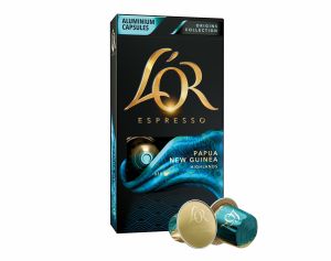 Papua, L'Or - 10 hliníkových kapslí pro Nespresso kávovary