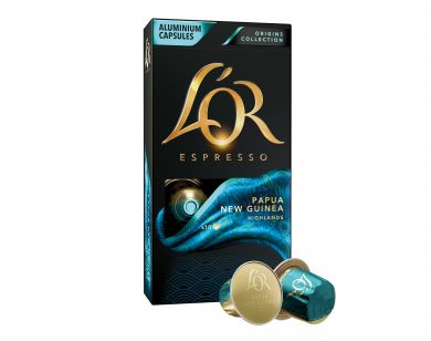 Papua, L'Or - 10 hliníkových kapslí pro Nespresso kávovary