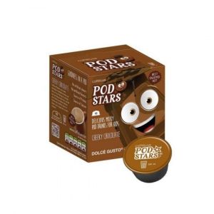 Čokoládový nápoj Podstars, Cafféluxe - 10 kapslí pro Dolce Gusto kávovary