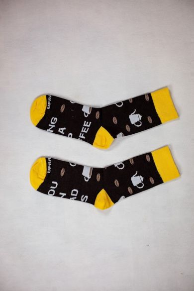 Upraženo - Univerzální pár ponožek s potiskem zrnek