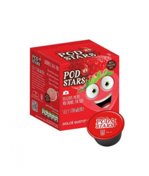 Jahodový nápoj Podstars, Cafféluxe - 10 kapslí pro Dolce Gusto kávovary