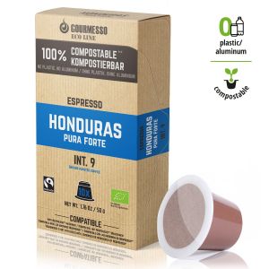 Eco Line Honduras Pura Forte, Gourmesso - 10 kompostovatelných kapslí pro Nespresso kávovary