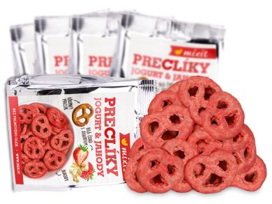 Mixit preclíky do kapsy - Jogurtová čokoláda s jahodami 70 g