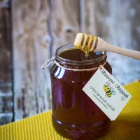 Sklenice medu lipového květového 0.5 kg s dřevěnou lžičkou a štítkem