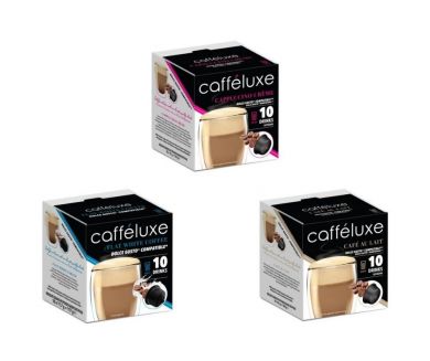 Upraženo - Balíček ochucených káv Cafféluxe - 30 kapslí pro Dolce Gusto kávovary