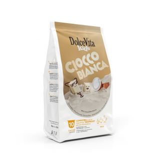 Dolce Vita CIOCCOBIANCA (HORKÁ BÍLÁ ČOKOLÁDA) - 10 kapslí pro Nespresso kávovary