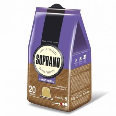 Soprano Lungo Forte - 20 kapslí pro Nespresso kávovary