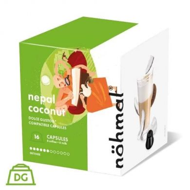 Nohmal Nepal Coconut (Kokos)  - 8+8 kapslí pro Dolce Gusto kávovary