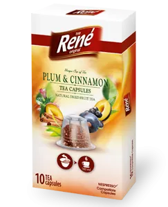 Café René Tea Plum & Cinnamon (Čaj Švetska a skořice)