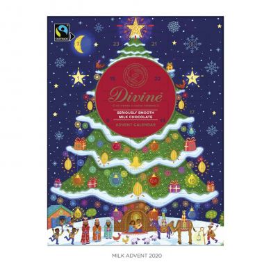 Adventní kalendář Divine - mléčná čokoláda 26 % - 85 g