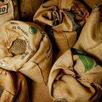 Jutový pytel od kávy - různé potisky