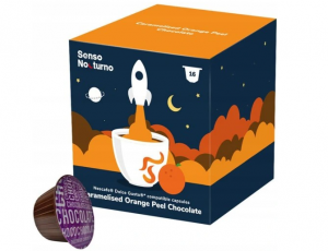 Sense Nocturno Caramelised Orange Peel Chocolate (Horká čokoláda s pomerančovu příchutí) - 16 kapslí pro Dolce Gusto kávovary