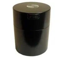 Vakuová dóza 250g černá kulatá s víčkem