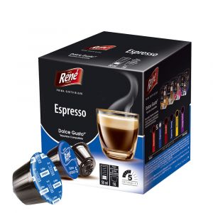 Café René Espresso - 16 kapslí pro Dolce Gusto kávovary