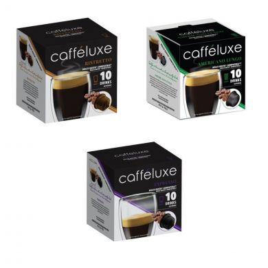 Mix káv Caffeluxe (Ristretto, Espresso, Lungo) - 30 kapslí pro Dolce Gusto kávovary