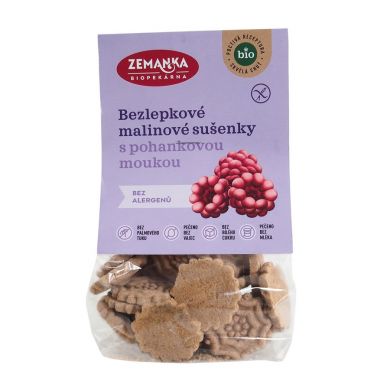 Bezlepkové Pohankovo-malinové bio sušenky 100 g