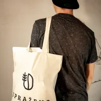 Plátěná taška s logem Upraženo