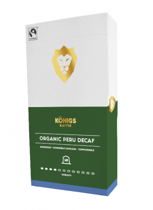 Café Konigs Organic Peru Decaf - 10 kapslí pro Nespresso kávovary